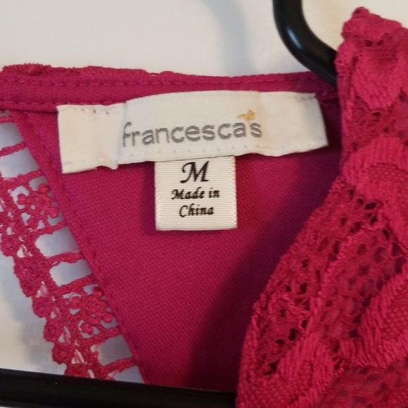 Francescas Fuschia Pink Lace Dress - Picture 2 of 4